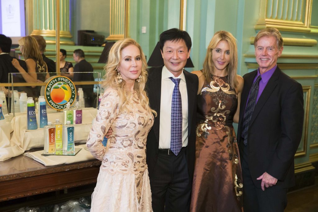 Gala co-chairs Sophie Azouaou and Eileen Blum-Bourgade, along with REAF Executive Director Ken Henderson and Dr. Chow